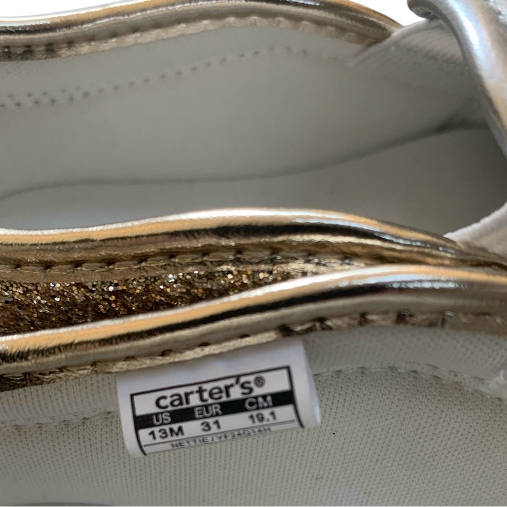 Carter's Girls Metallic Slip-On Shoes Size 13 (Little Girl) - Picture 9 of 10